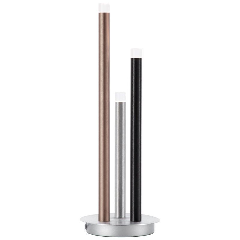 Modern bordlampe sølv, Olivia, 3,5W, 3000K LED, med brytare