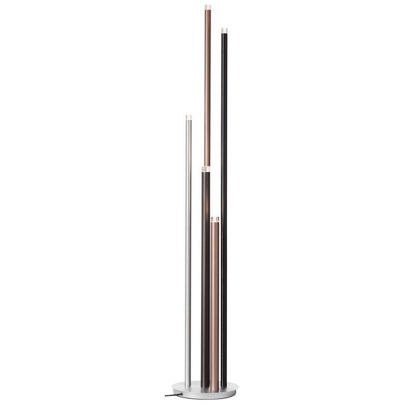 Modern gulv lampe sølv, Olivia, 4W, 3000K LED, med brytare