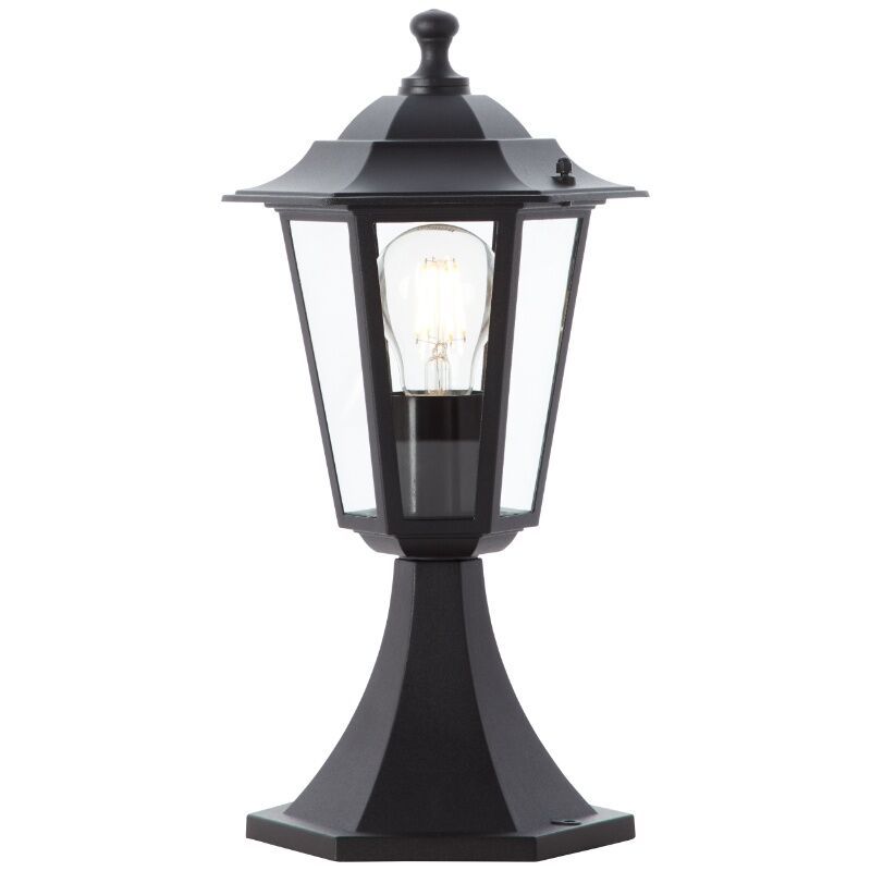 Klassisk udendørslampe sort, Radha, IP44