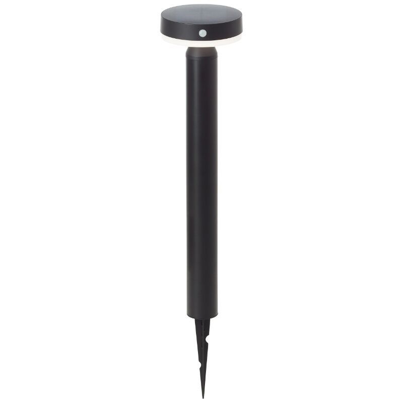 Metal udendørslampe gulvlampe solcelle sort, Kubilay, 3W, 4000K LED, IP44 Metal udendørslampe gulvlampe solcelle sort, Kubilay, 3W, 4000K LED, IP44