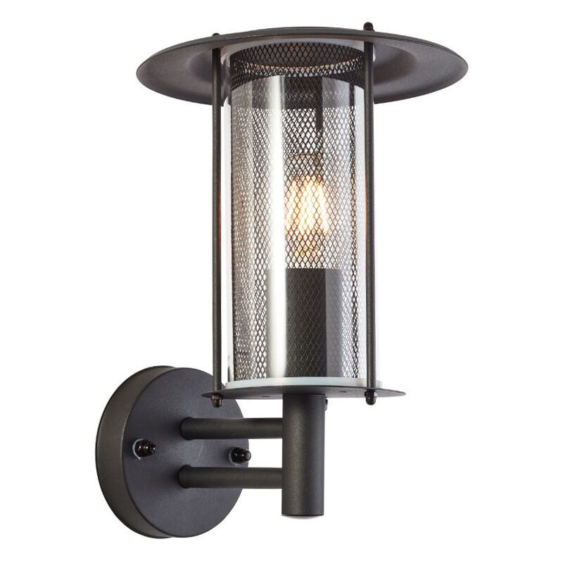 Rustik udendørslampe sort, Gezina, IP44 Rustik udendørslampe sort, Gezina, IP44