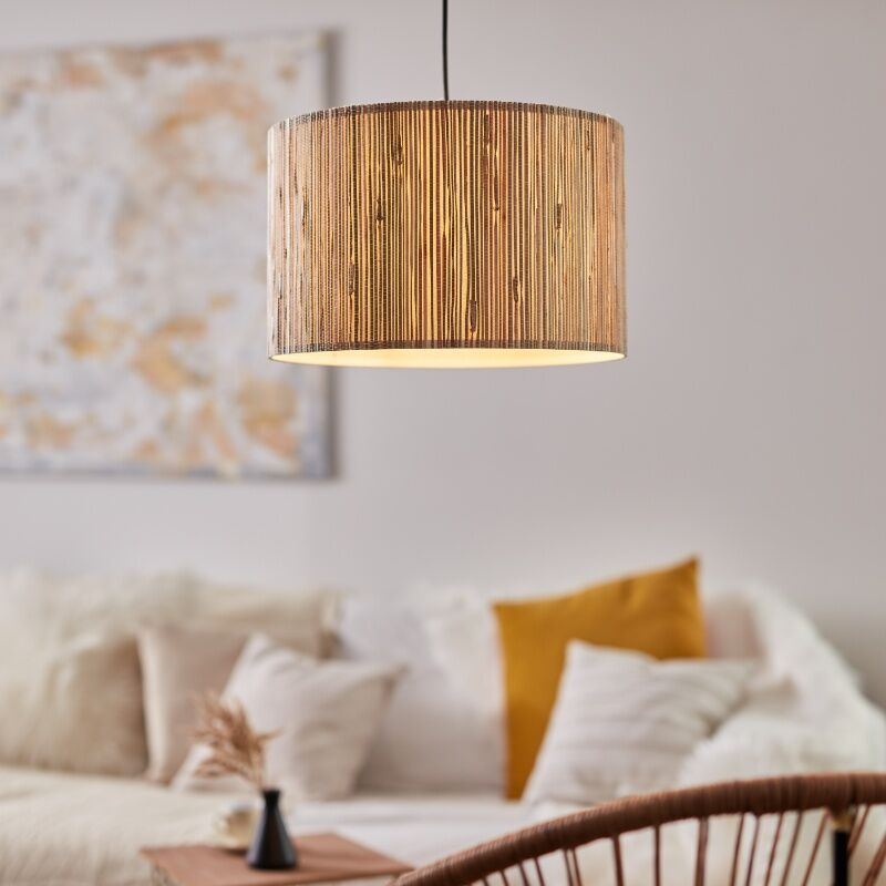Rustik pendler lampe beige, Wenda