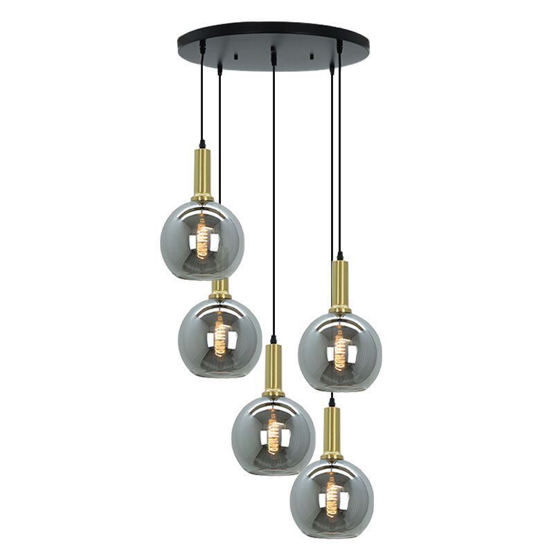 Design pendler lampe grå, Giada