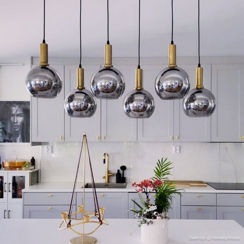 Design pendler lampe grå, Giada Design pendler lampe grå, Giada