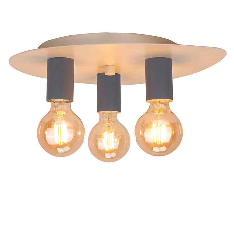 Metal loftlampe blå, Leilani