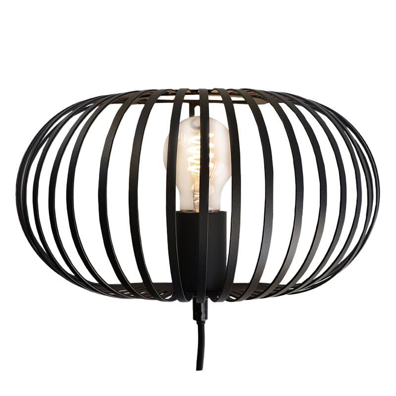 Industri væglampe sort, Lieve