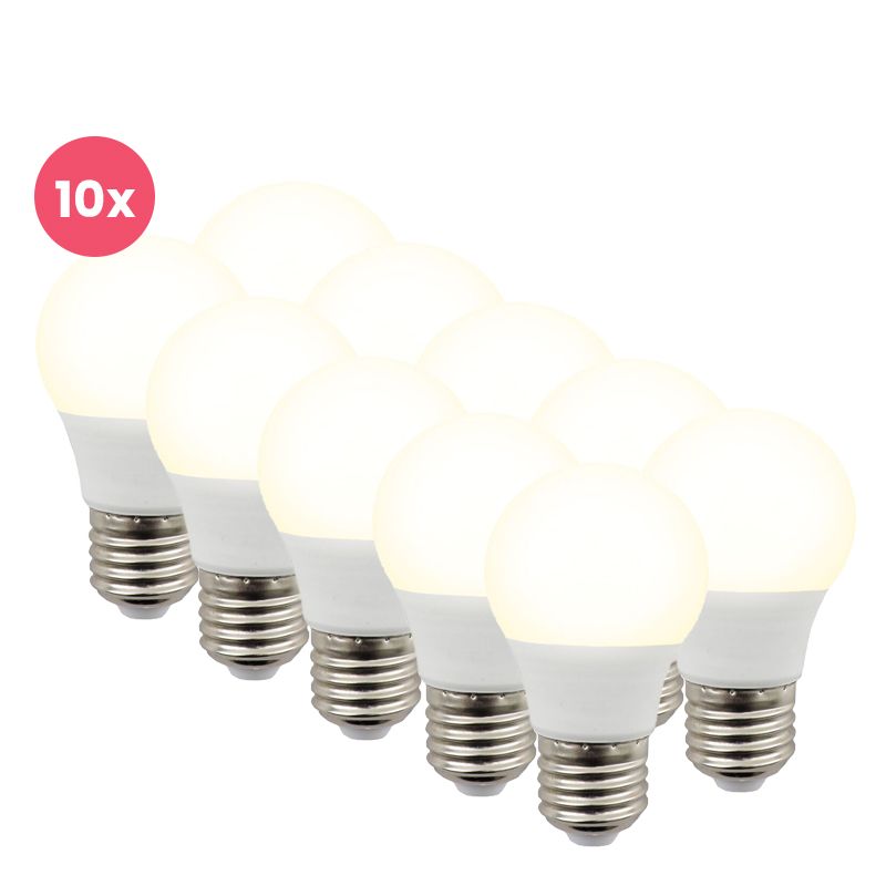 10-pak Lagiba E27 LED pære Bradley, P45, 3W, 4000K