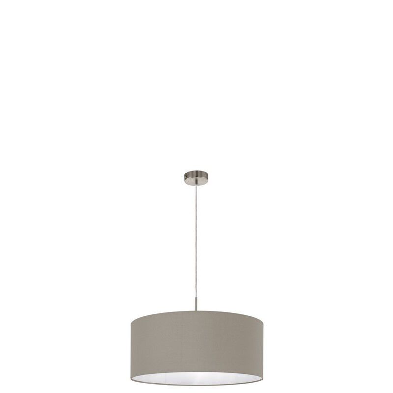 Taupe modern pendler lampe stof, Abano