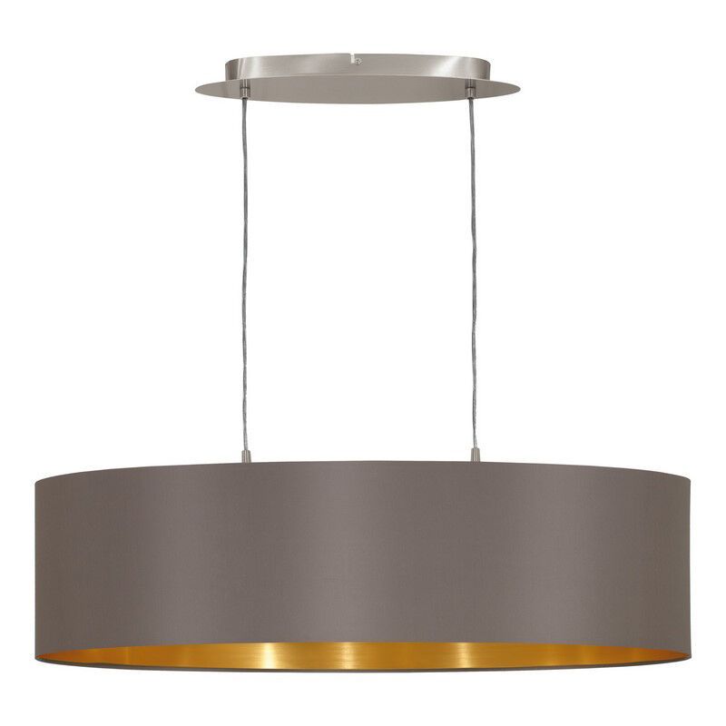 Brun modern pendler lampe stof, Terme