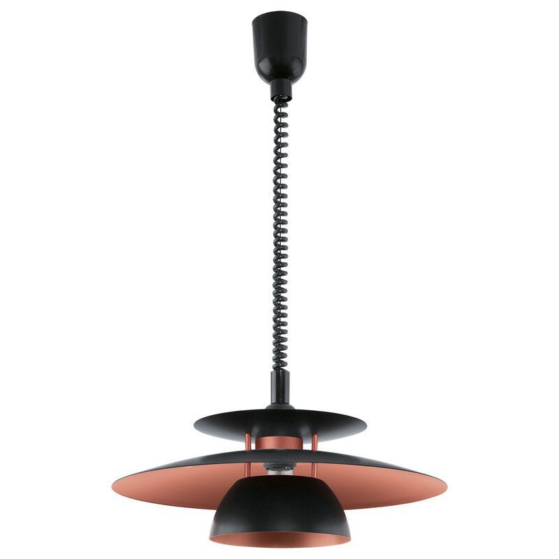 Sort design pendler lampe stål, Lariana Sort design pendler lampe stål, Lariana