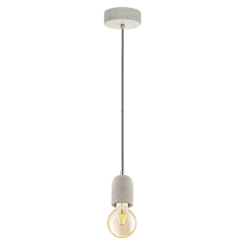Grå pendler lampe metal, Christel