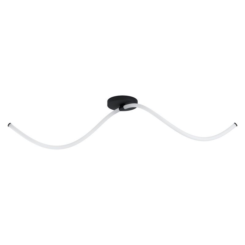 Sort modern plafond stål, Allal, 12W, 3000K LED Sort modern plafond stål, Allal, 12W, 3000K LED