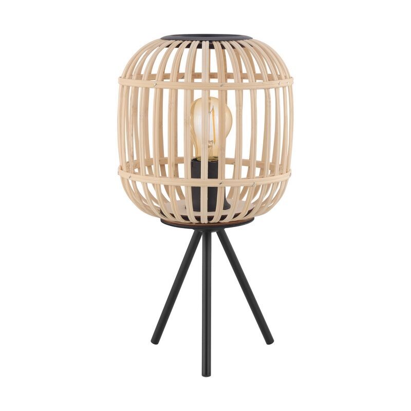Sort rustik bordlampe stål, Ankie, med brytare Sort rustik bordlampe stål, Ankie, med brytare