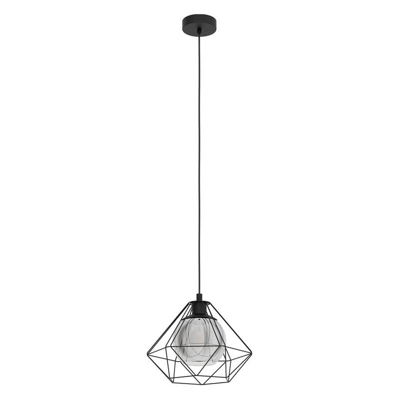Sort industri pendler lampe stål, Yuen Sort industri pendler lampe stål, Yuen