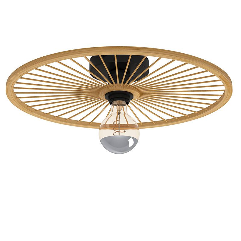 Rustik loftlampe træ, Jacklyn