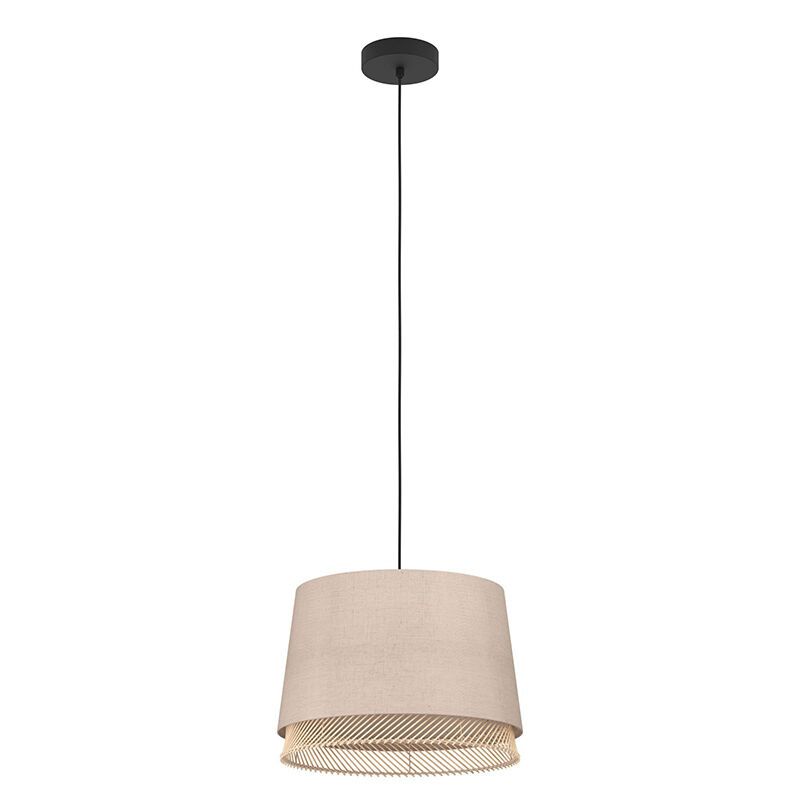 Beige pendler lampe stof, Ruby Beige pendler lampe stof, Ruby