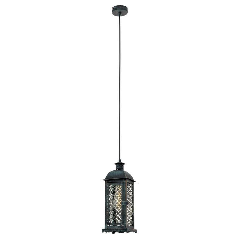 Grøn retro pendler lampe metal, Abderrahman
