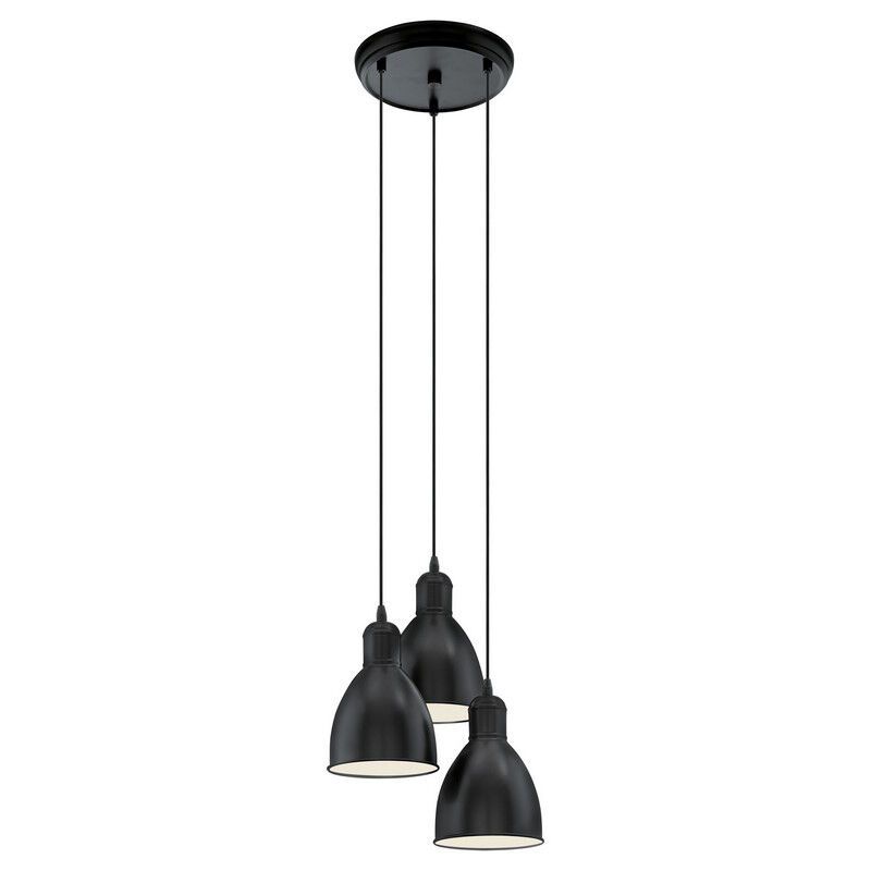 Sort industri pendler lampe metal, Lavinio Sort industri pendler lampe metal, Lavinio