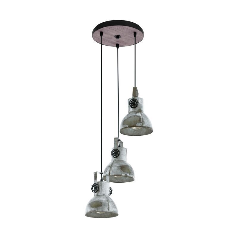 Træ pendler lampe brun, Angelina