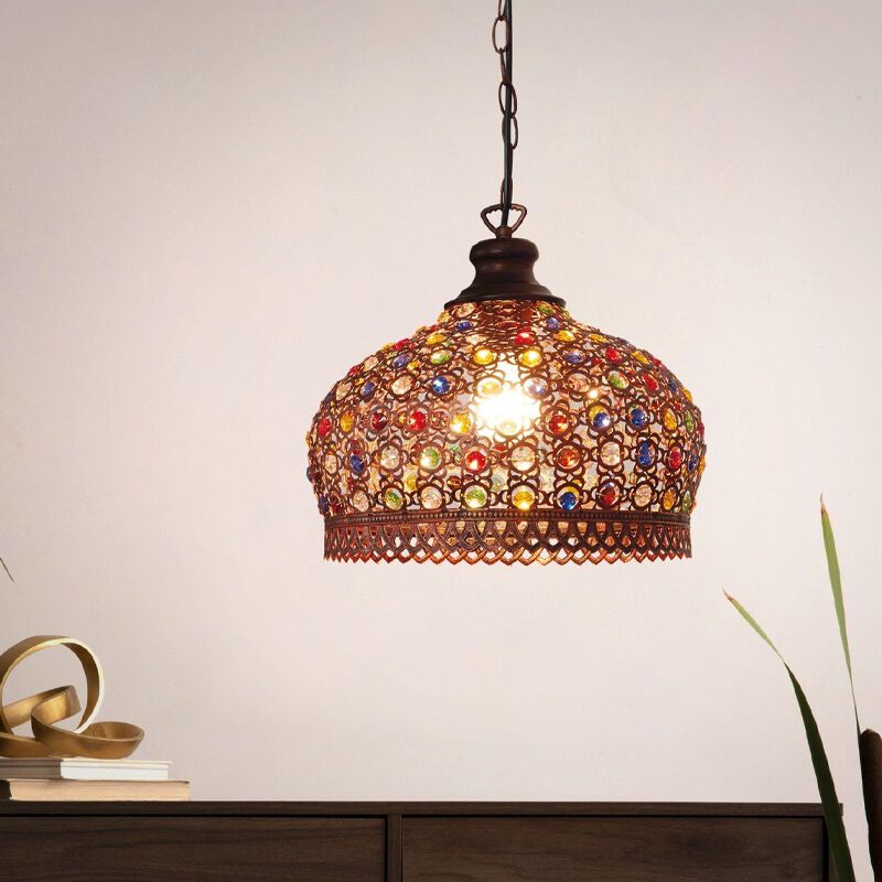 Kobber orientalsk pendler lampe metal, Ahmad Kobber orientalsk pendler lampe metal, Ahmad