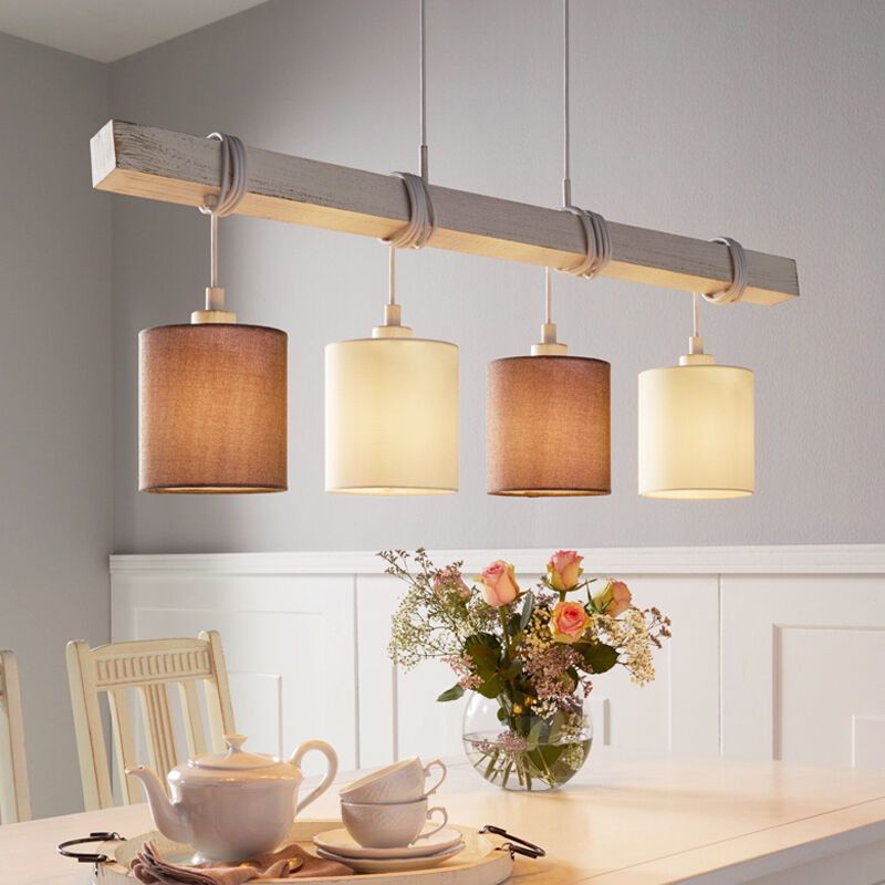 Træ pendler lampe hvid, Anton Træ pendler lampe hvid, Anton