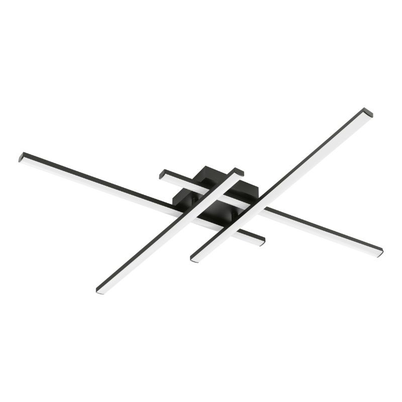 Sort design plafond plast, Vidya, 20W, 4000K LED, 3 trins lysdæmper