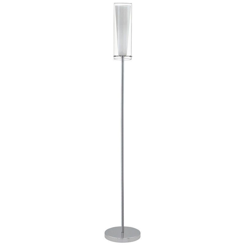 Krom design gulv lampe glas, Barceno, med brytare Krom design gulv lampe glas, Barceno, med brytare