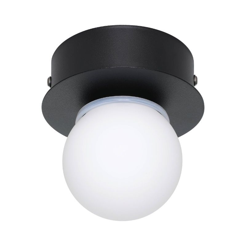Sort modern loftlampe stål, Escha, 3,3W, 3000K LED Sort modern loftlampe stål, Escha, 3,3W, 3000K LED