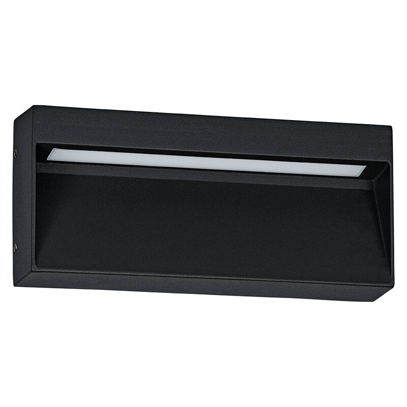Sort modern udendørslampe aluminium, Lamar, 4,8W, varm til kold hvid justerbar LED, IP65 Sort modern udendørslampe aluminium, Lamar, 4,8W, varm til kold hvid justerbar LED, IP65