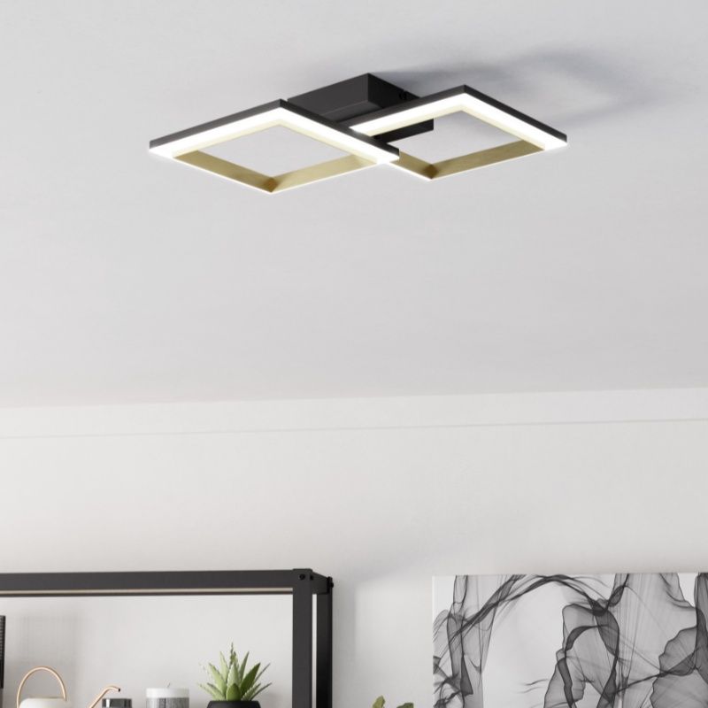Messing design loftlampe plast, Conrad, 18,4W, 4000K LED, 3 trins lysdæmper