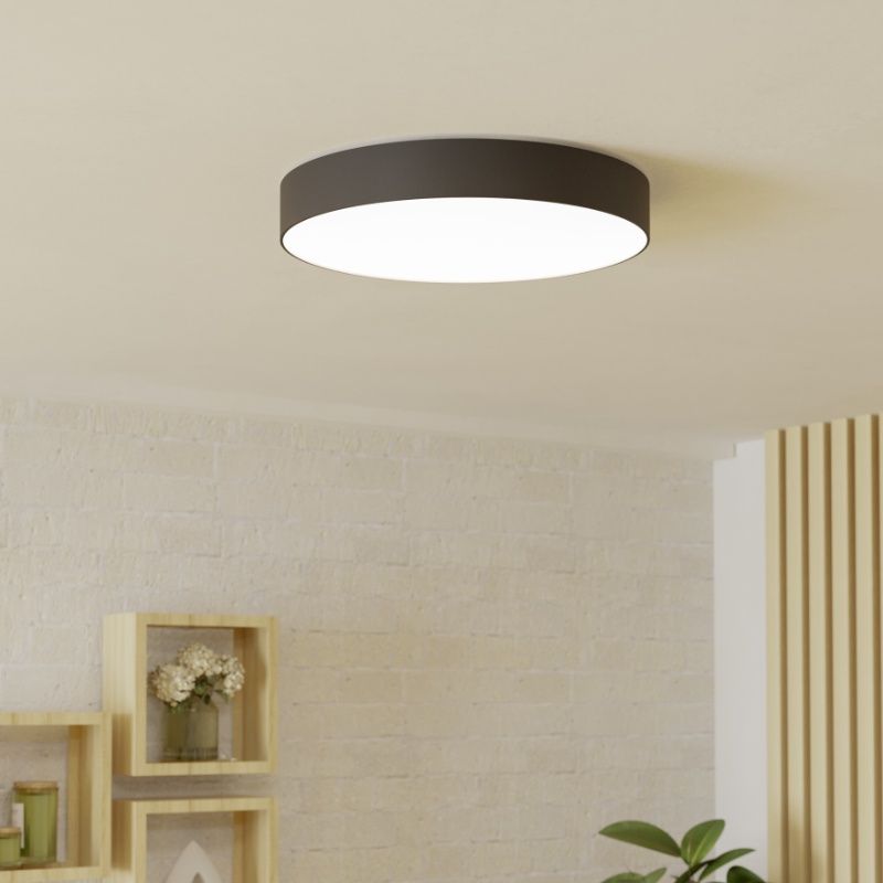 Sort modern smart loftlampe plast, Germen, 26W, RGBW LED, med fjärrkontroll Sort modern smart loftlampe plast, Germen, 26W, RGBW LED, med fjärrkontroll