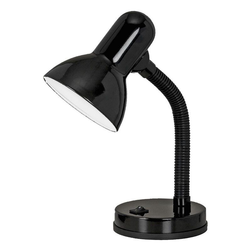 Sort skrivebordslampe plast, Granza, med brytare