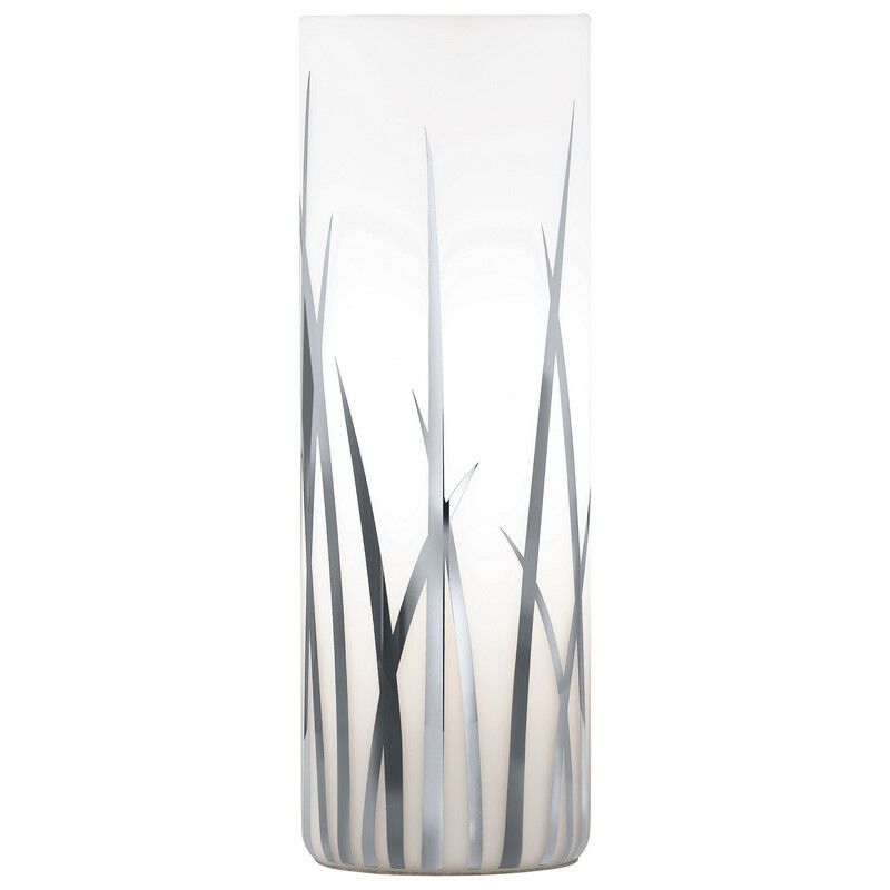 Krom design bordlampe glas, Ilyas, med brytare Krom design bordlampe glas, Ilyas, med brytare