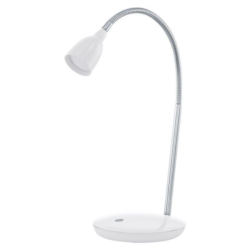 Hvid skrivebordslampe plast, Matteo, 3W, 3000K LED, med brytare