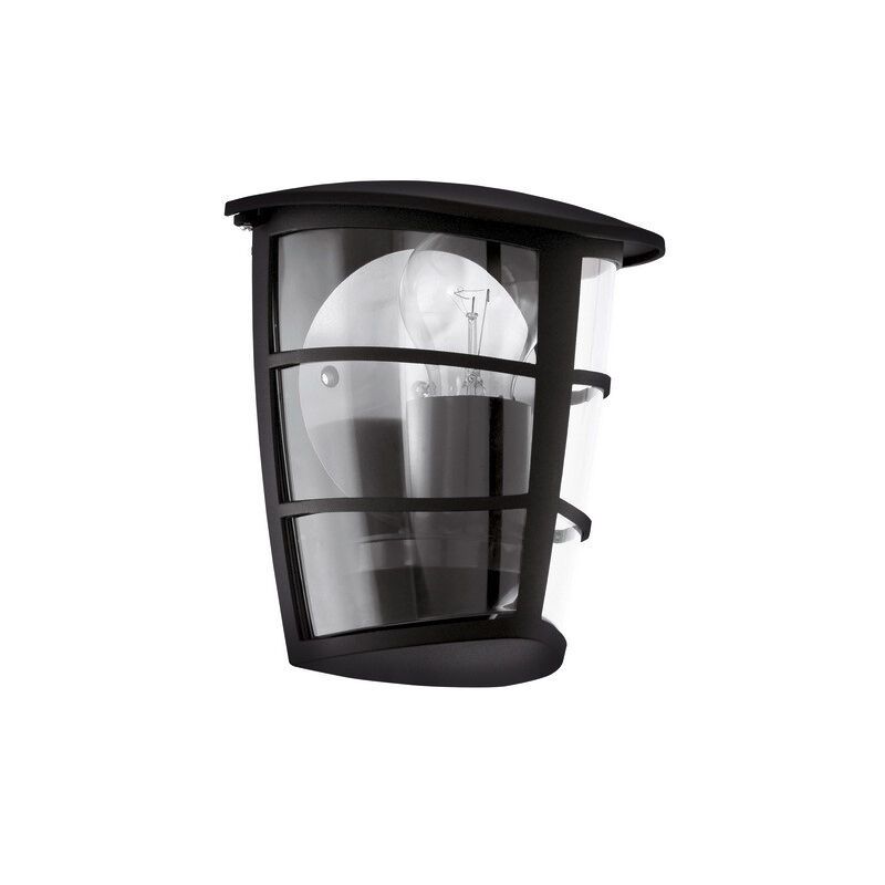 Sort modern udendørslampe plast, Inas, IP44 Sort modern udendørslampe plast, Inas, IP44