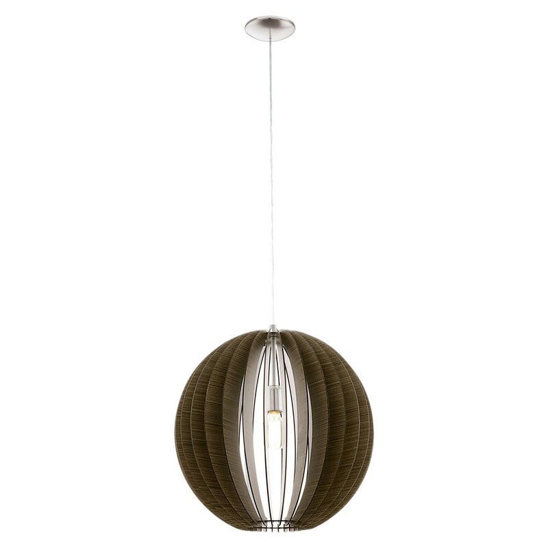 Brun rustik pendler lampe træ, Bergama Brun rustik pendler lampe træ, Bergama