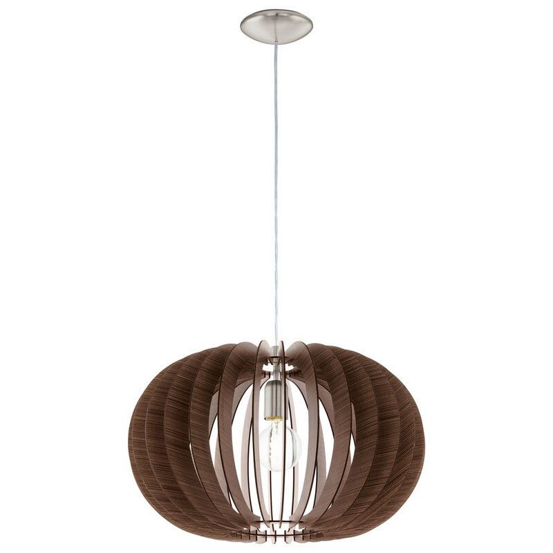 Brun rustik pendler lampe træ, Kiran Brun rustik pendler lampe træ, Kiran