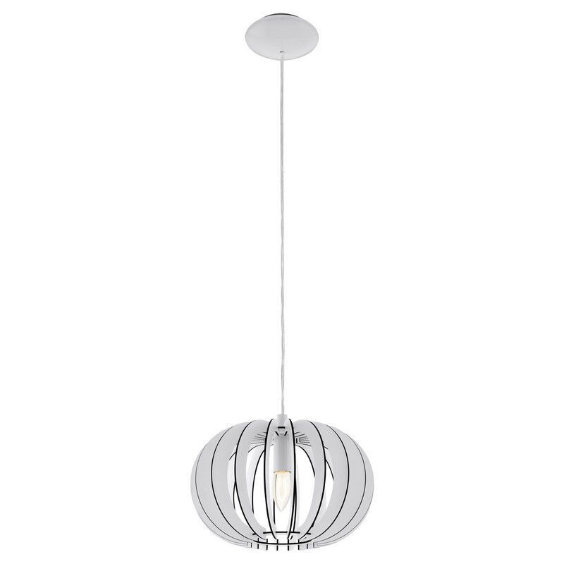 Hvid rustik pendler lampe træ, Kiran Hvid rustik pendler lampe træ, Kiran