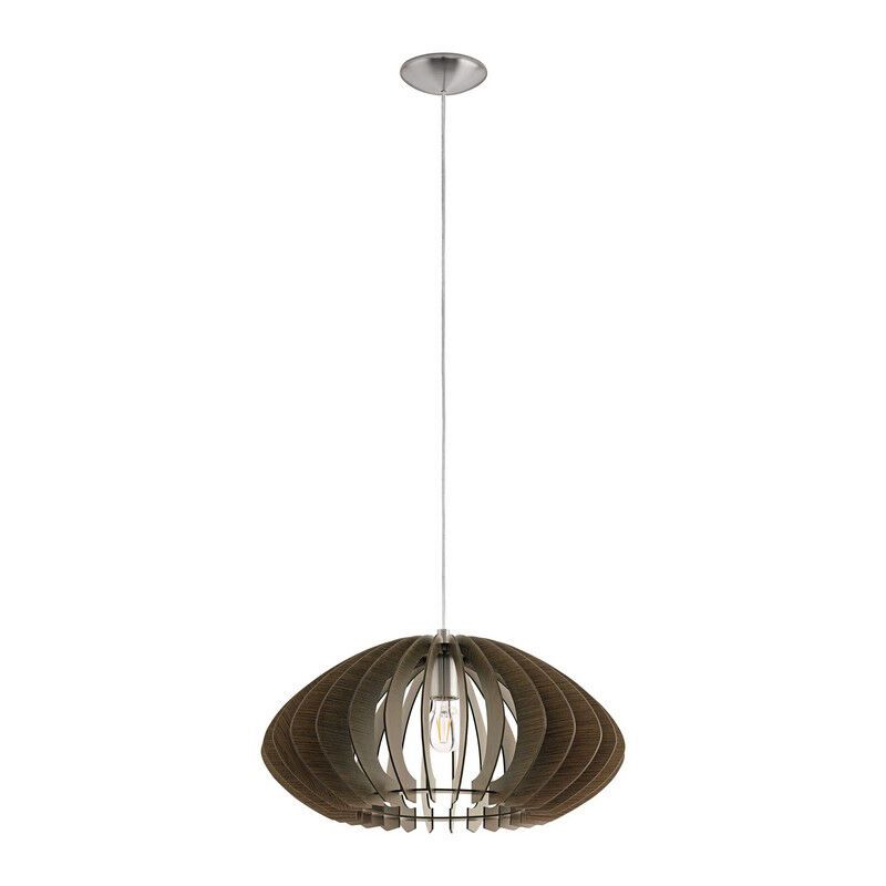 Brun rustik pendler lampe træ, Bergama Brun rustik pendler lampe træ, Bergama