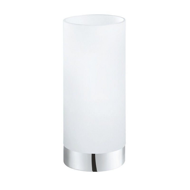 Krom modern bordlampe glas, Asiye, med brytare Krom modern bordlampe glas, Asiye, med brytare