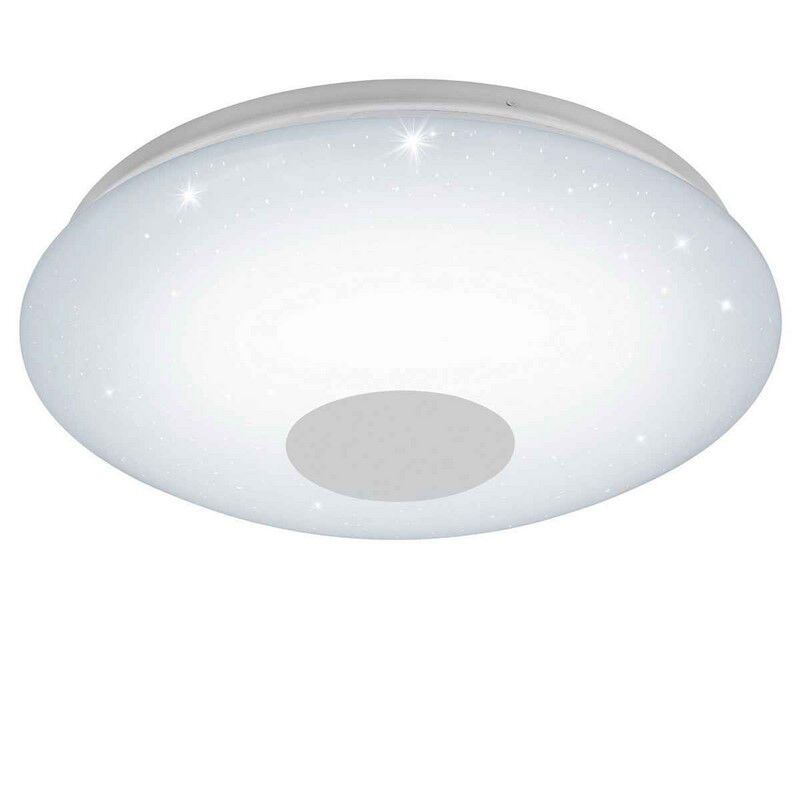 Hvid loftlampe plast, Barbera, 30W, varm til kold hvid justerbar LED Hvid loftlampe plast, Barbera, 30W, varm til kold hvid justerbar LED