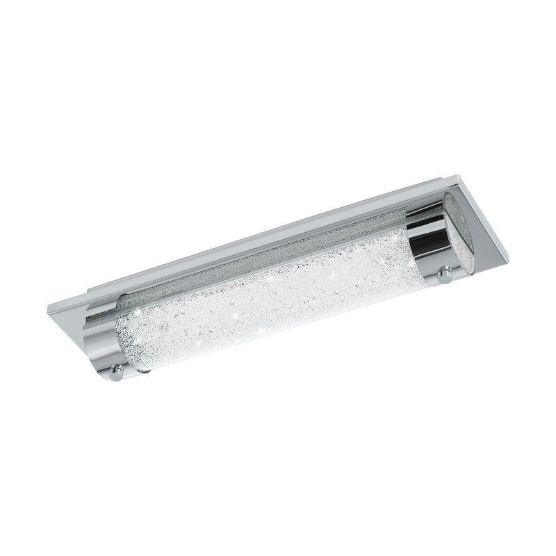 Krom design loftlampe glas, Iris, 8W, 4000K LED, IP44