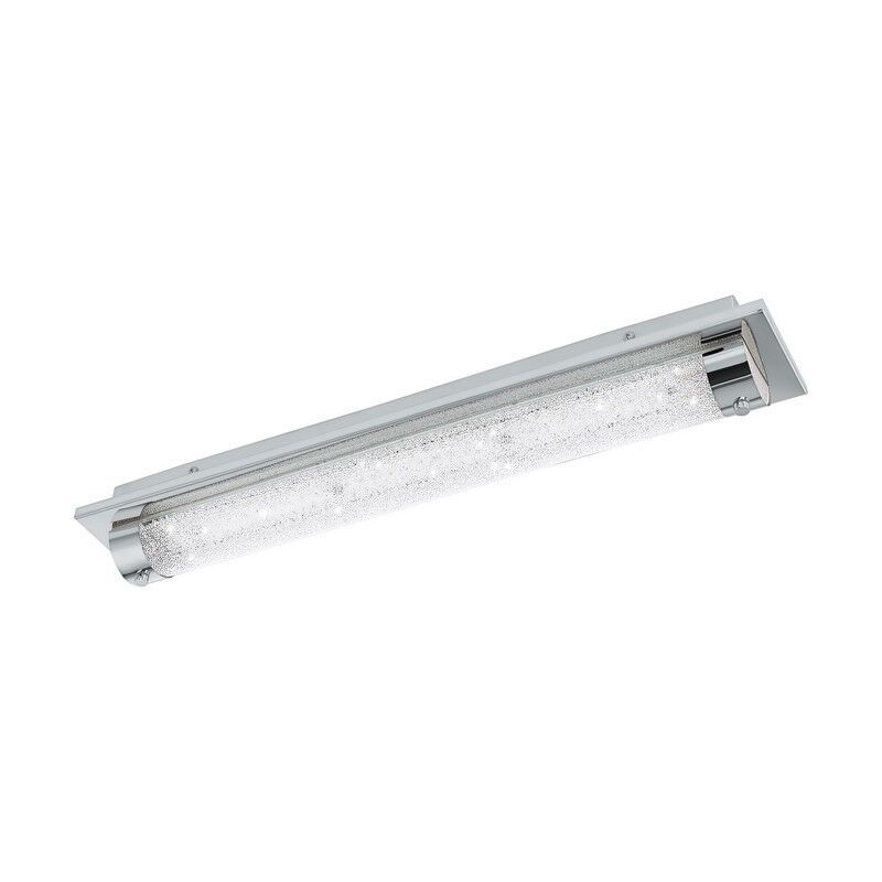 Krom design loftlampe glas, Iris, 19W, 4000K LED, IP44 Krom design loftlampe glas, Iris, 19W, 4000K LED, IP44