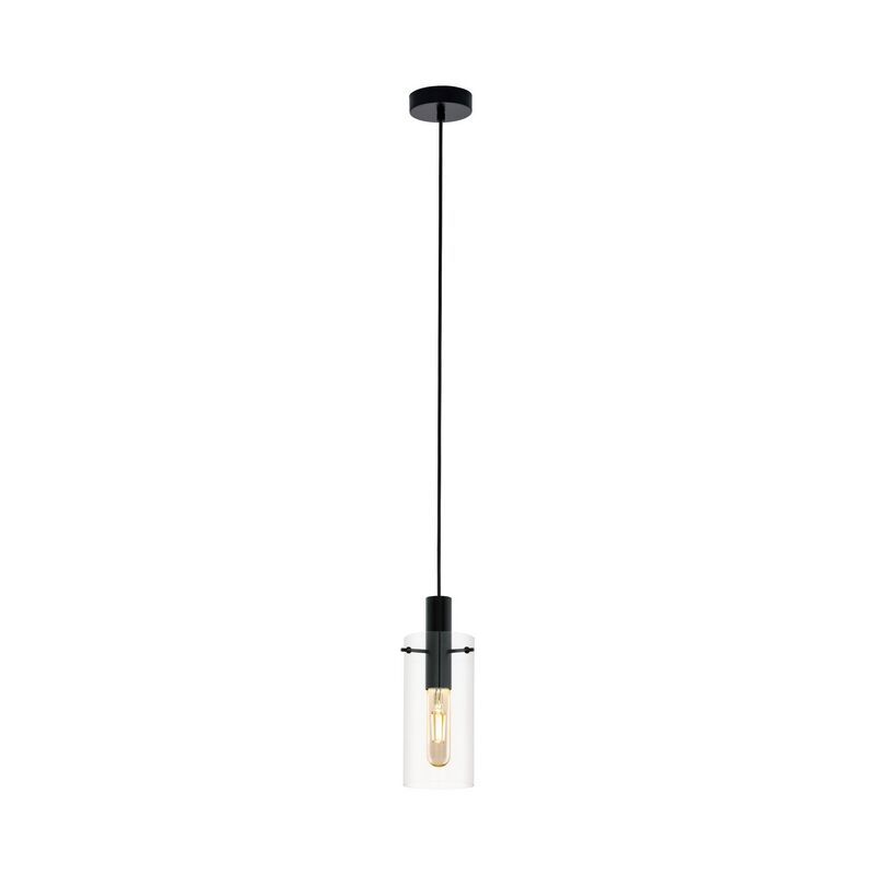 Sort modern pendler lampe glas, Jovanni
