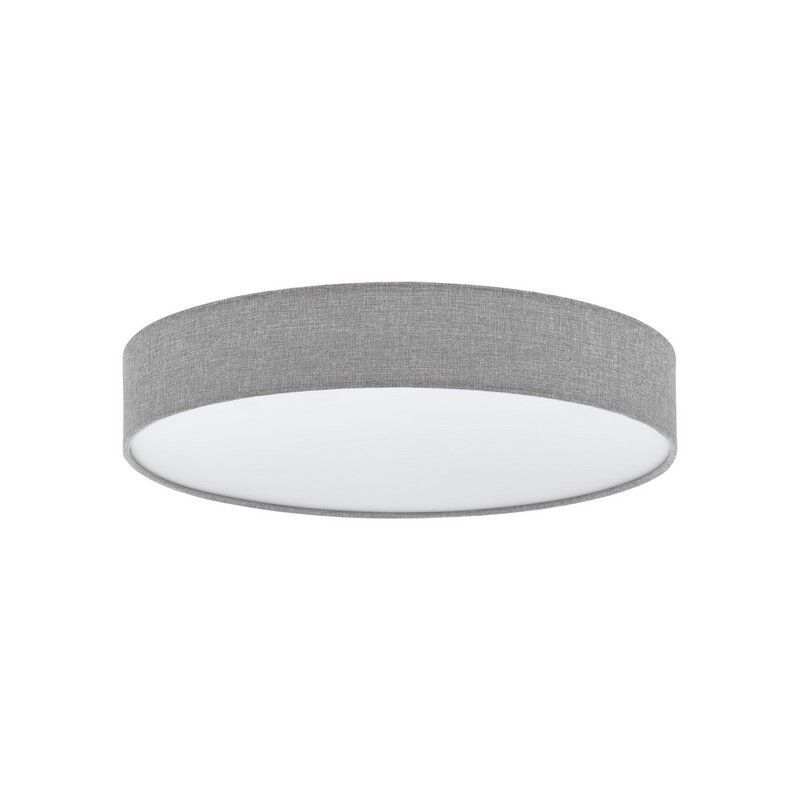 Grå modern loftlampe plast, Sila, 40W, varm til kold hvid justerbar LED, med fjärrkontroll