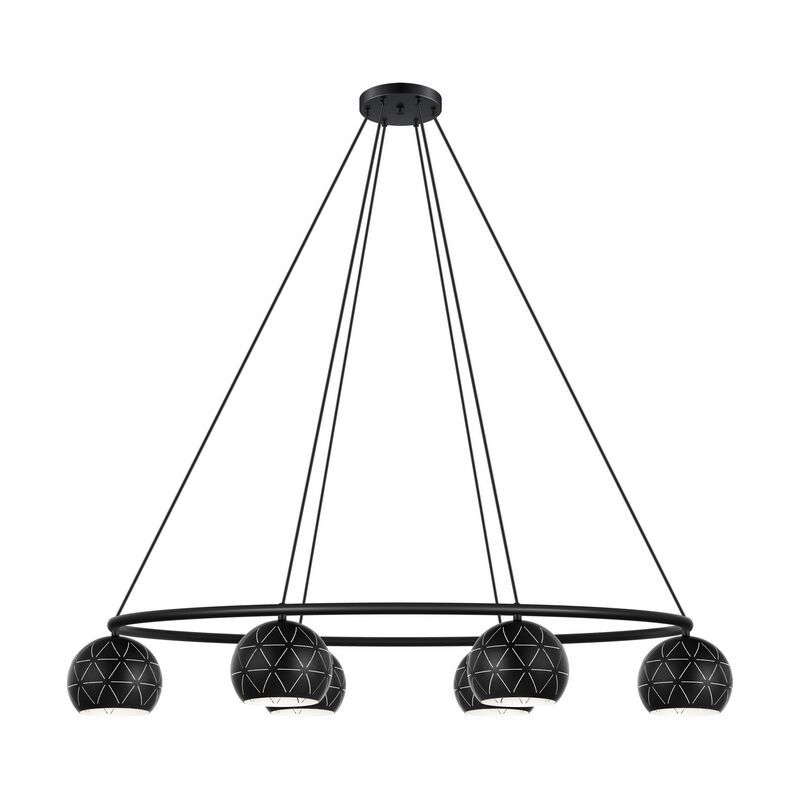 Sort modern pendler lampe stål, Madelein Sort modern pendler lampe stål, Madelein
