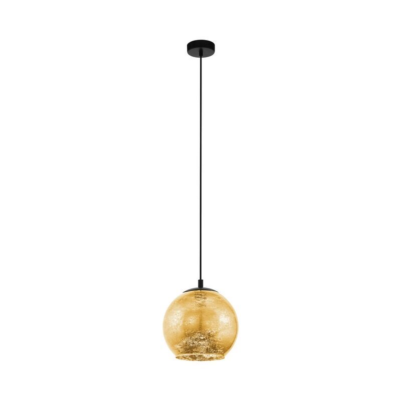 Guld design pendler lampe glas, Gaston