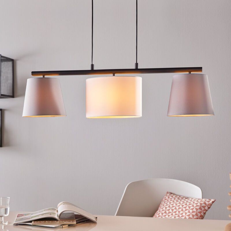 Grå modern pendler lampe stål, Anina