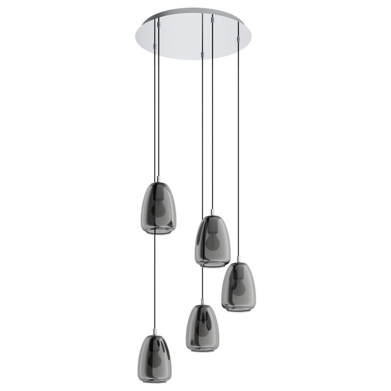 Krom design pendler lampe glas, Fredericus Krom design pendler lampe glas, Fredericus