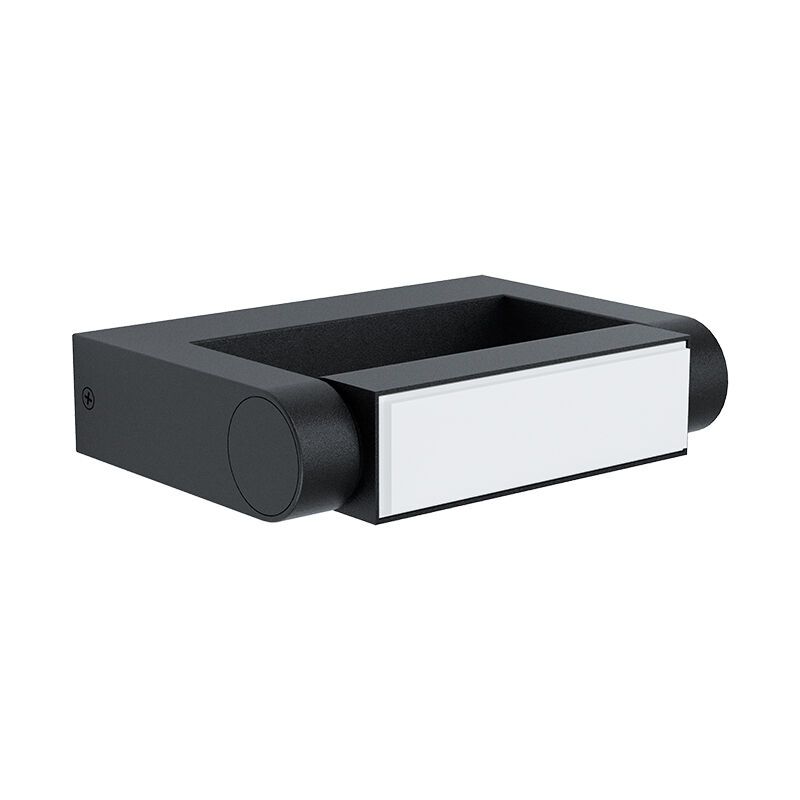 Sort modern udendørslampe aluminium, Kawa, 4,8W, 3000K LED, IP44